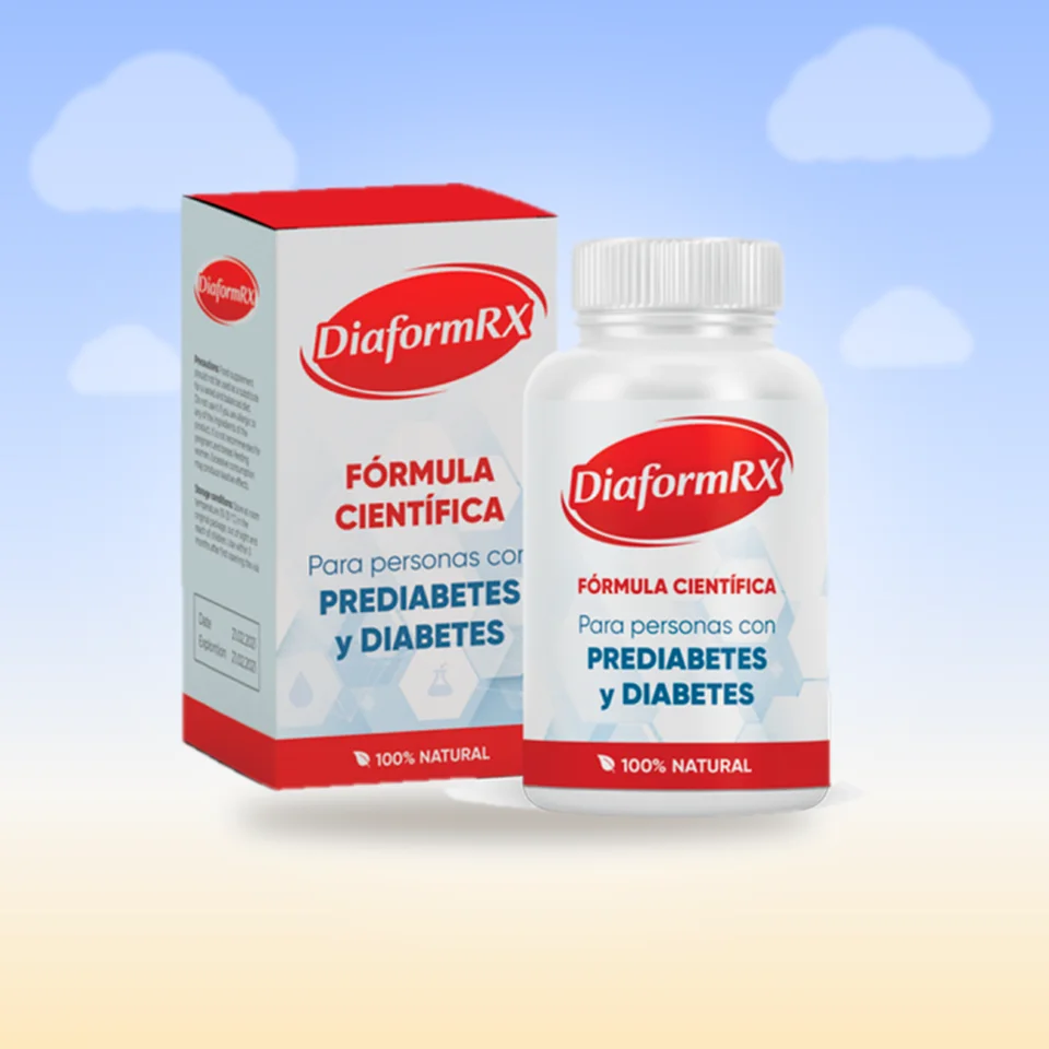 Empaque de DiaformRX, vista frontal