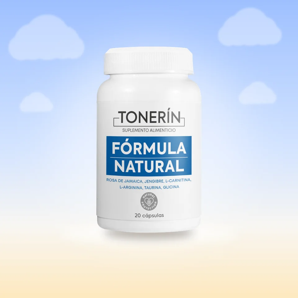 Frasco de Tonerin, 20 cápsulas, vista frontal